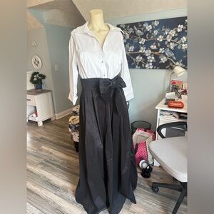 Emma Street blk/wh sz 18 formal nwt